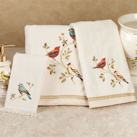 bird hand towels